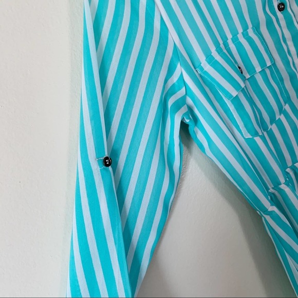 Indulge Teal dress Size Large - Picture 8 of 9